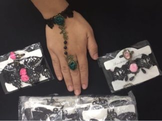 Pulsera de Encaje con Anillo