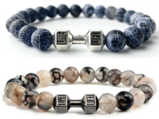 Pulsera de Piedras y Mancuerna