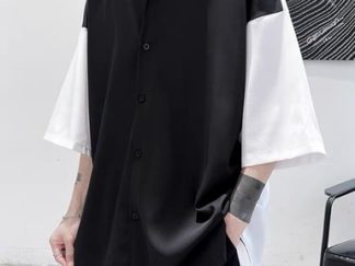 Ropa: Camisa Negra con Mangas Blancas