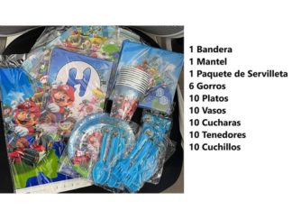 Set Decoración Fiesta: Mario 9pcs