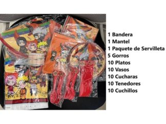 Set Decoración Fiesta: Naruto 9pcs