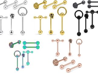 Set Piercing de Acero 6pcs (+)