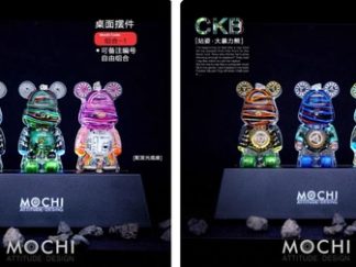 Set de Dijes Oso CKB Cyberpunk 3pcs + Base con Luz