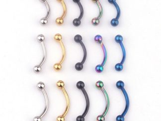 Set de Piercing de Acero Médico 5pcs (+)