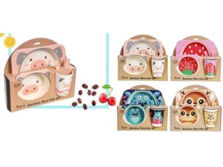 Set de Plato para Criatura Bamboo 5pcs