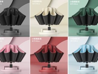 Sombrilla/Paragua Plegable 104cm con 10 Soportes