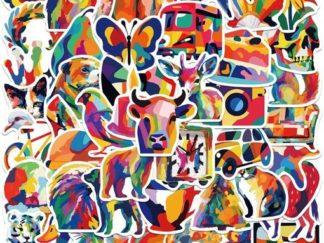 Stickers de Vinilo Animales en Colores 50pcs