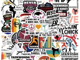 Stickers de Vinilo Taekwondo 50pcs