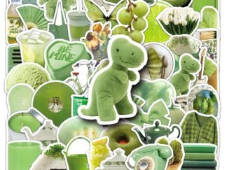 Stickers de Vinilo tono Verde 50pcs