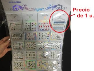 Sticker Aplique para Uñas GUO JI FENG Metalizado *paquetito