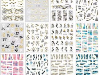 Sticker Aplique para Uñas Olas en varias formas y colores