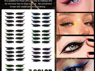 Sticker Delineador con Glitter y Pestaña Postiza 4 pares