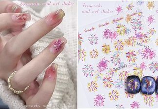 Sticker para Uñas Fuegos Artificiales