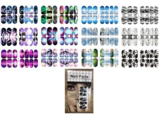 Sticker para Uñas Nail Foils QJ-Q017~028# Luminiscente