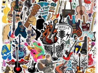 Stickers de Vinilo Guitarra 50pcs