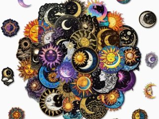 Stickers de Vinilo Sol y Luna 50pcs