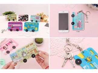 Tarjetero Autobus Set YA0109# con Llavero