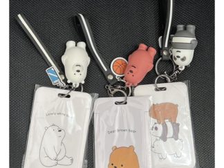 Tarjetero Escandalosos con Llavero y Colgante