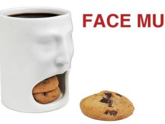 Taza Cara con Galletita en Boca