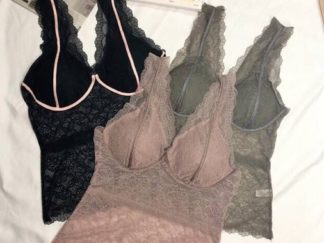 Topcito Camisilla de Encaje con Líneas (+)