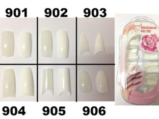 Uña Postiza Rosa BN550# Redonda 100pcs (+)