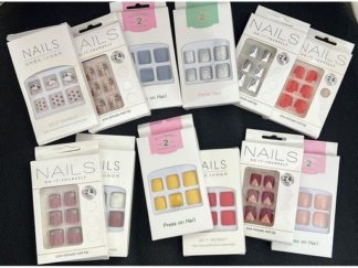 Uña Postiza para Pies con Pegamento varios diseños 24pcs