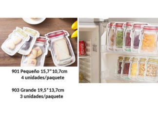 Utilería para Cocina: Bolsita con Cierre 3pcs/4pcs (+)