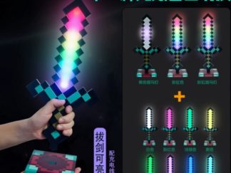 Velador Minecraft Espada de 11 colores