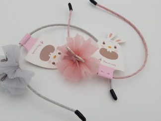 Vincha A03142# con Strass y Organza