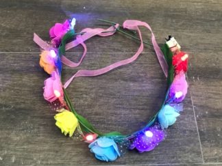 Vincha Floral con Luz