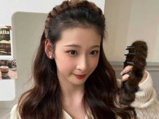 Vincha con Dientes con Pelo Animal Print