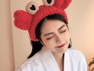 Vincha para Baño Cangrejo con Ojos Corazoncitos