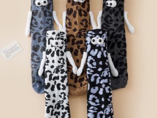 Medias Cortas con Imán y Ojitos Animal Print