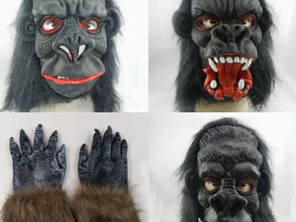 Accesorio para Disfraz: Mascara Látex Gorila con Guantes