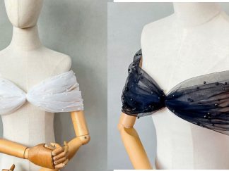 Ropa: Chal de Organza con Perlitas (+)