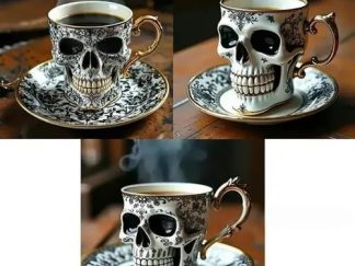 Decoración-Halloween: Taza Calavera