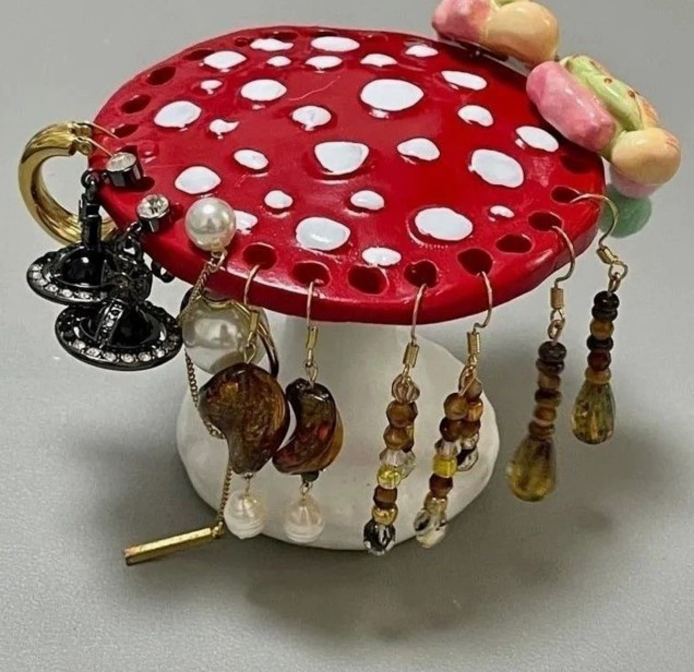 Decoración: Organizador Champiñon para Aretes