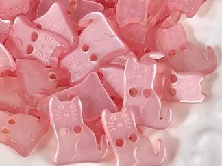 Botones Gato Rosado 4pcs