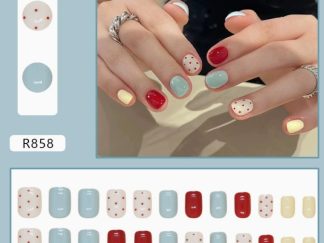 Uña Postiza R858# Puntitos 24pcs