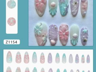 Uña Postiza Z1154# Flores 24pcs