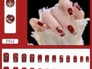 Uña Postiza Z552# Rojo 24pcs