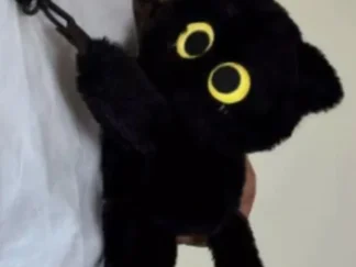 Cartera Muñeca Gato Negro