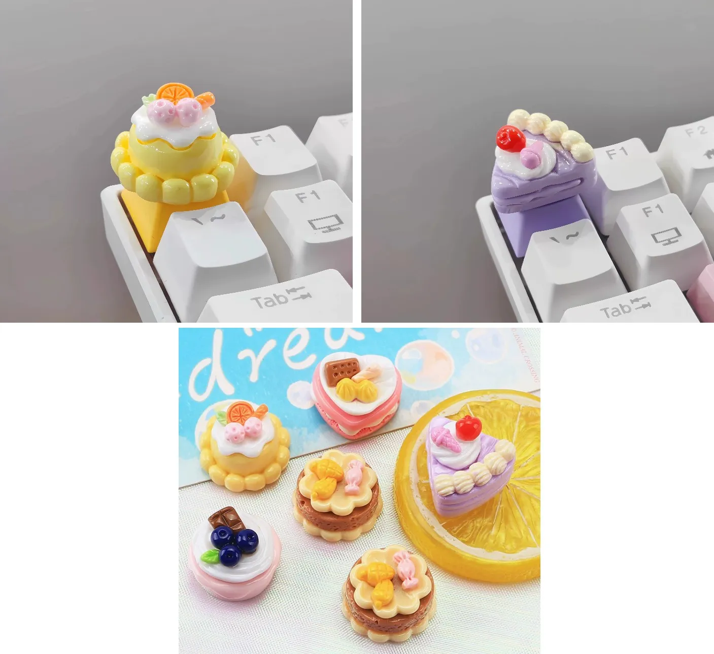 Pegatina para Teclado Postres 6pcs
