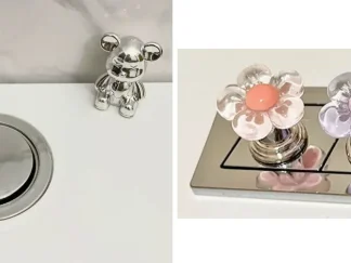 Pegatina para Botón de Inhodoro Flor