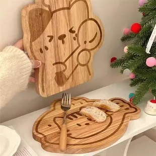 Utilería para Cocina: Tabla para Cortar de Madera Gato